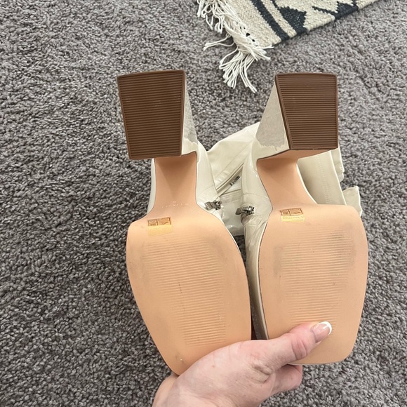 White Barbie Heeled Boots from London - Picture 3 of 4